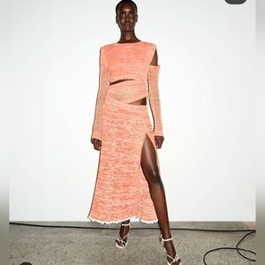 Christopher Esber Knit 2 Piece Multi Way Worn Dress Skirt & Top Combo